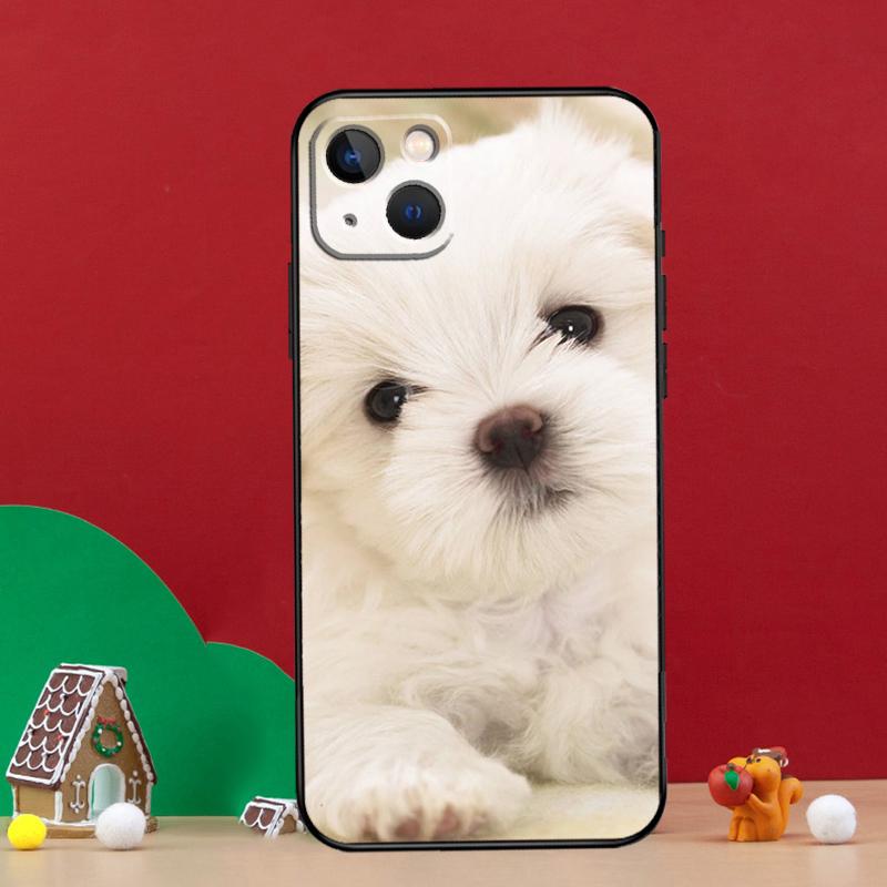 Maltese Dog Puppies Phone Case For iPhone 16 15 Plus 11 12 13 14 Pro Max Mini XS X XR 16e Back Cover Shell