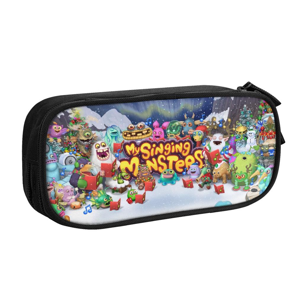 My Singing Monsters School Pencil Cases Girl Boy Big Capacity Pencil Box Students Stationery