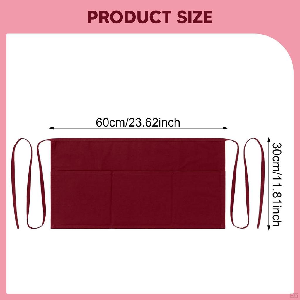 Apron, Waiter's Half Work Catering Apron. Made of Polyester with