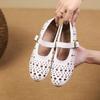 Fashion Summer Breathable Ballet Shoes Fashion Solid Colour Non-slip Hollow Out Flat Bottom Casual Slip On Loafers Sapatos Feminino