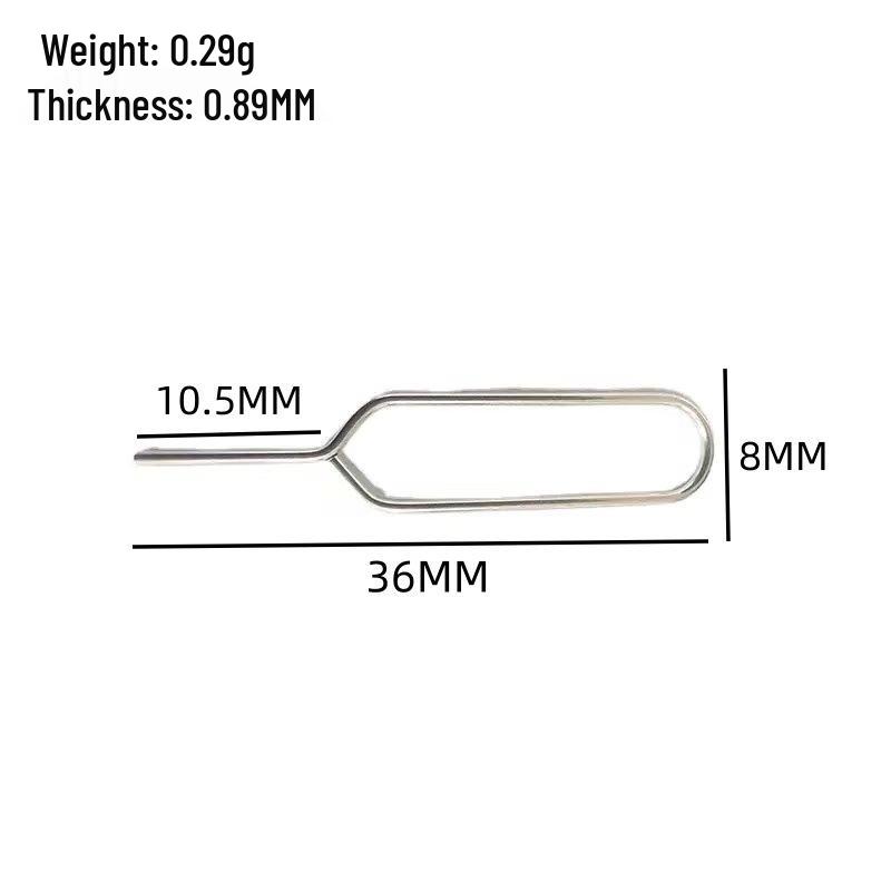Universal SIM Card Ejector Tool for iPhone/Android - Stainless Steel