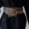 PU Leather Women Formal Events Belt Black Color Versatile Waist Belt  Shirt Matching