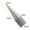 75mm Length Punch Polishe Emery Plated Manual Round Hole