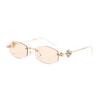 Jennie's Rimless Silver Polygonal Diamond-Studded Sunglasses - Pure Desire & Luxurious Lightness