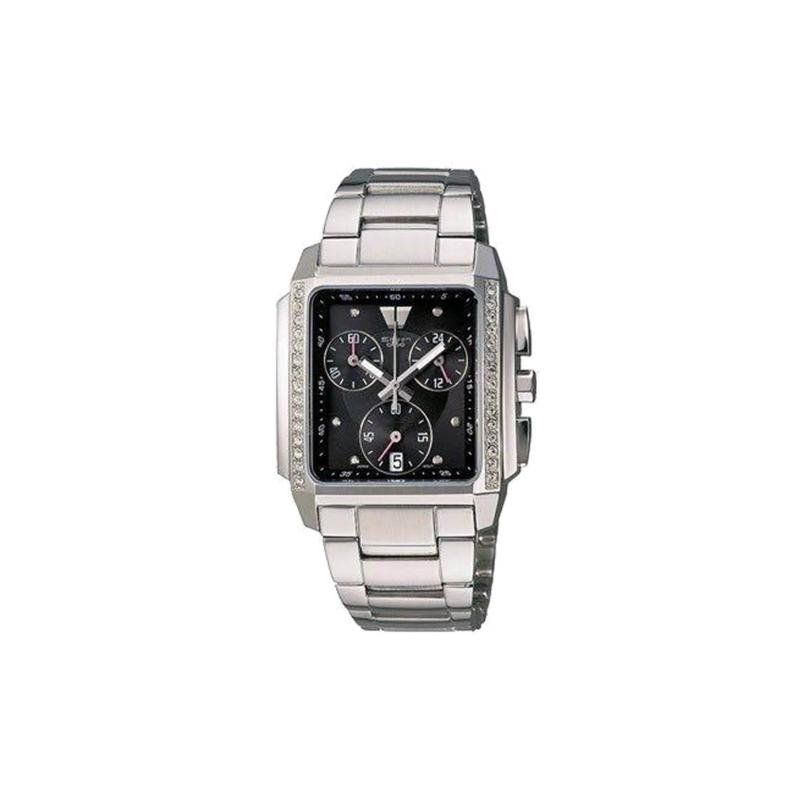 

Casio SHEEN 100 meters waterproof quartz movement stainless steel strap Japanese and Korean watch women s watch black dial SHN-5501D-1A чёрный