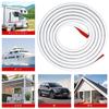 ohbien 16.4 ft (5 m) Car Door Mold, Rain Gutter, J-Shaped, Universal, Rain Repellent,