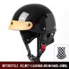 Vintage-Style Half Helmet Scooter Motorcycle Riders Unisex DOT ECE Certified Retro Japanese Design