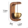 Dopamine Wind Chime Magnetic Indoor Wind Chime, Oak Material Doorbell Copper Bell, Walnut Copper Trim Home Wind Chime Doorbell