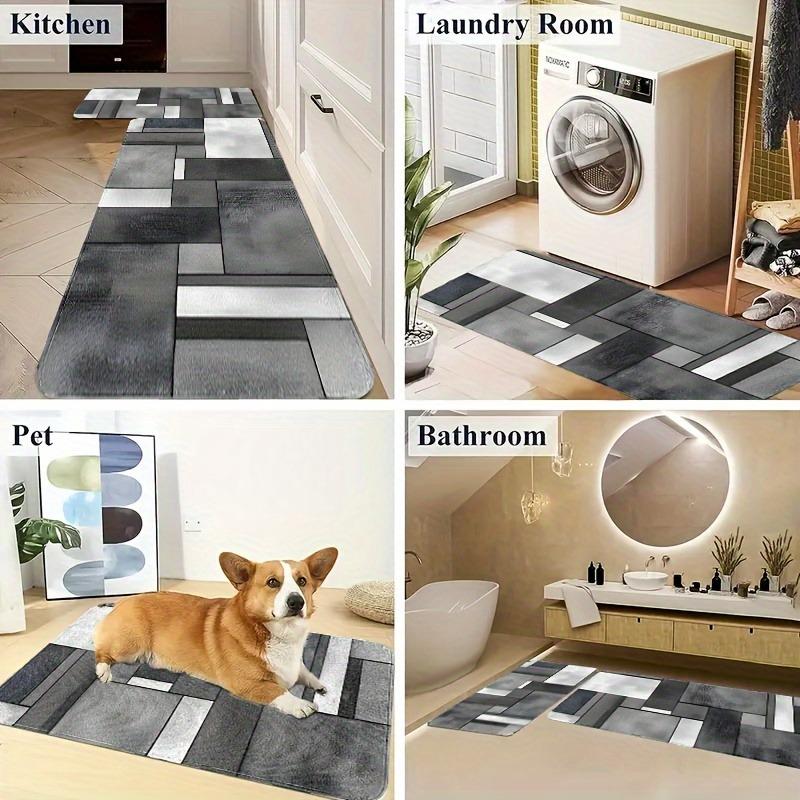 1PC Marine Ecosystem Kitchen Rug Non-Slip Door Mat Pop Design Bathroom Rug Bath Mat Carpet for Home Sink Laundry Decor