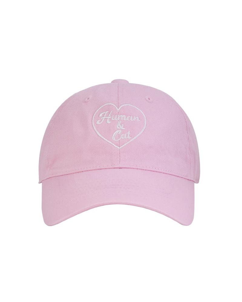 HUMAN N CAT Heart Cotton Ball Cap [Pink]