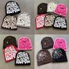 Modern Beanie For Winter Women Men Fashionable No Brim Design With Letter Pattern