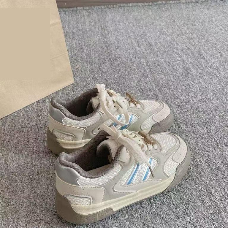 Niche Board Shoes Spring New Casual Bread Shoes Platform Mesh