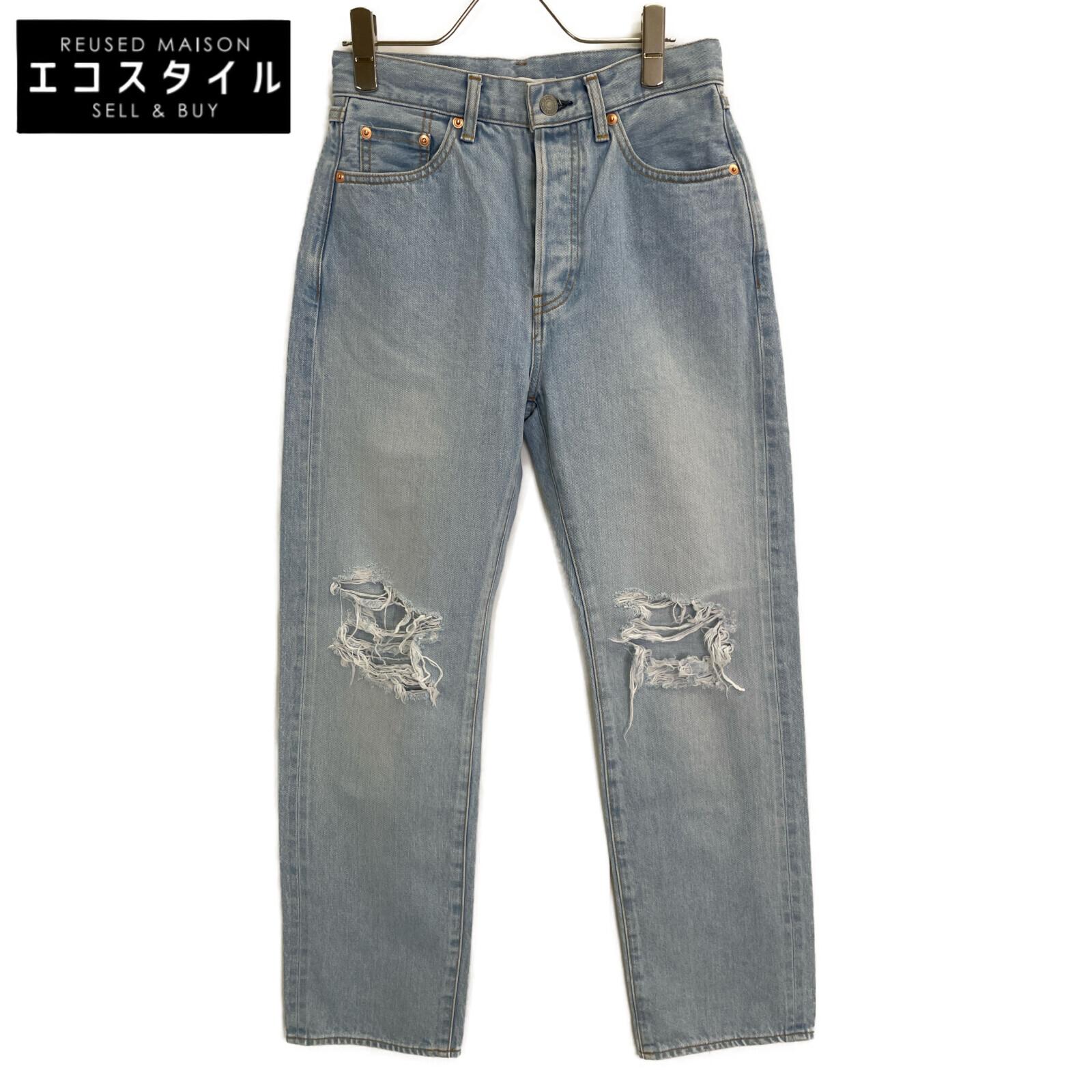 

J.B.ATTIRE JBS-2408 ICE BLUE PARIS RIPPED DENIM Низ 1 Ледяной синийПоношенный