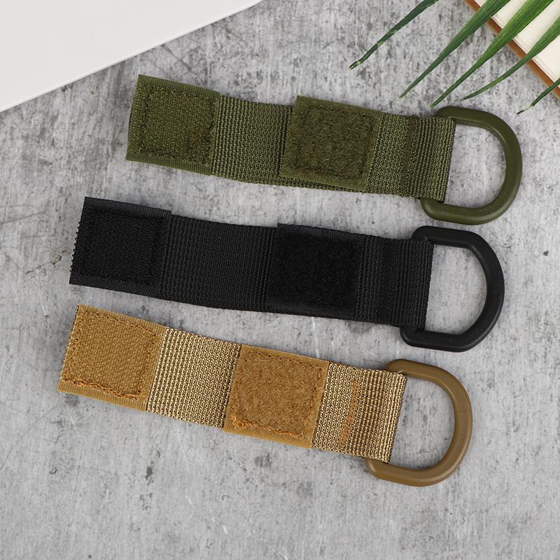 10Pcs D Ring Clip Strap Hook Loop Carabiner Clip for Backpack Water Bottle Keychain Multi-Purpose Adapter Key Organizer