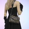 Leopard Buckle Crossbody Bag for Women PU Shoulder Bags Flap Hasp Stitching High Quality Hand Bags Fashion