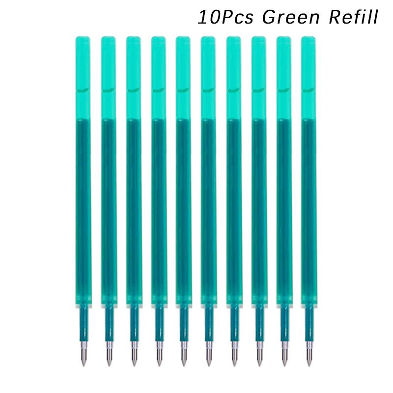 Large Capacity Ink Erasable Pen 6-color Push Gel Pen Set 0.5mm Transparent Colors Pen Office Writing Supplies Kawaii Stationery