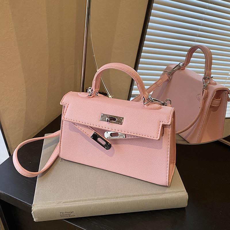 2025 neue Internet-Promi-Tasche Nische Schulter Umhängetasche Premium Koreanische Version tragbare kleine quadratische Tasche klassische Kelly-Tasche