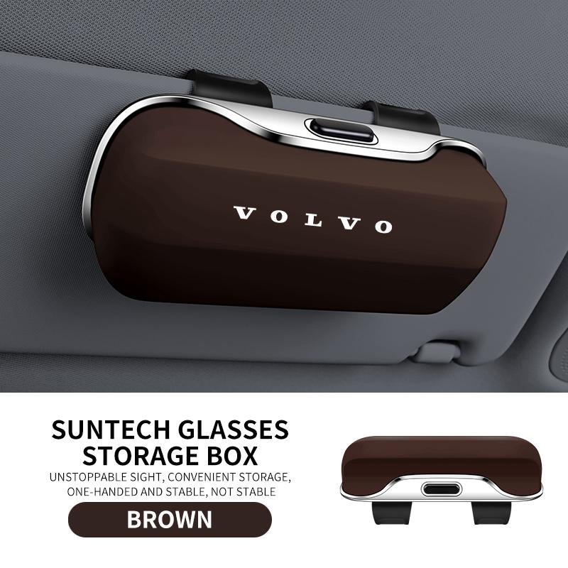 Auto Sonnenblende Sonnenbrillen Brillenetui Brillenhalter Clip Box Für Volvo XC40 XC60 XC70 XC90 S40 S60 S90 V40 V50 V60 V90 Zubehör