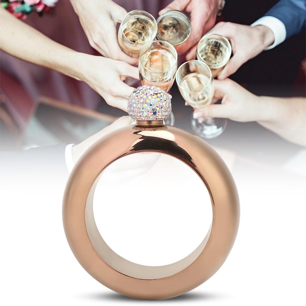 Braccialetto Brocca Fiaschetta Acciaio Inox Vino/Alcool Brocca Bracciale Polso Fiaschetta Imbuto Regalo per Ballo Compleanno Festa Bar