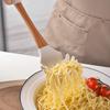 Oeny Wooden Handle Silicone Large Ladle Set