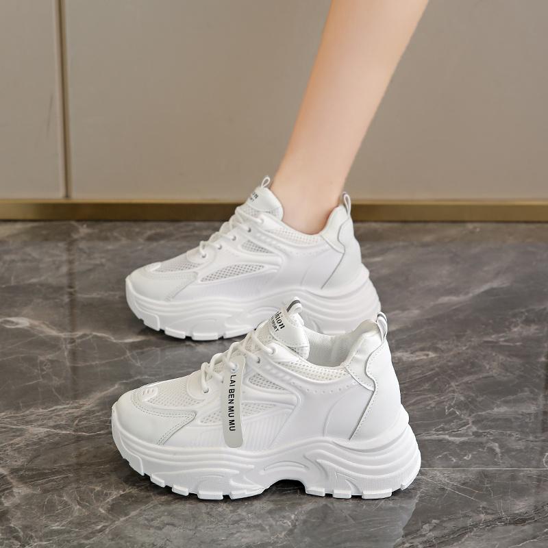 

Весенне-осенние новые повседневные, модные, удобные и модные дышащие сетки на толстой подошве, повседневные и универсальные 36