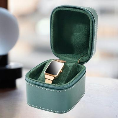 Single Watch Box Wristwatch Case for Men PU Leather Holder Travel Organizer