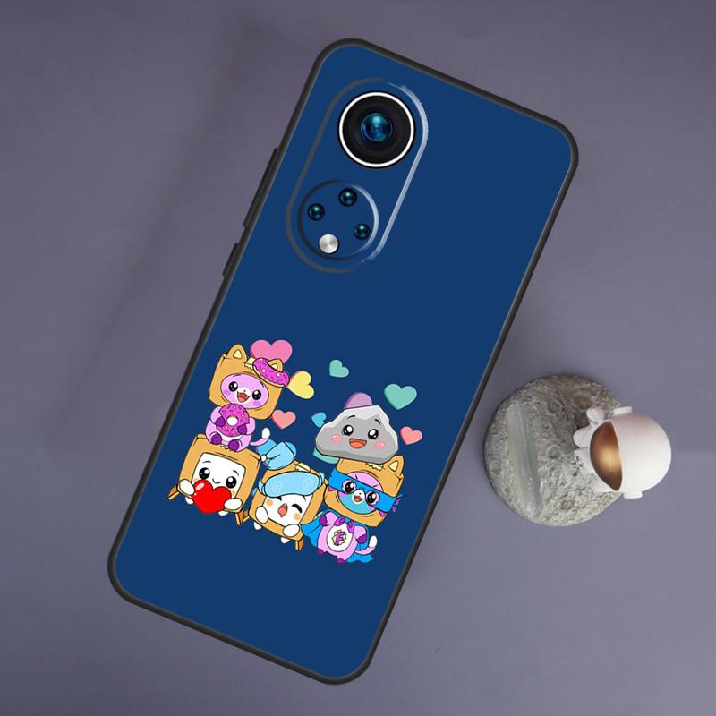 

Симпатичный чехол Lankybox для Huawei Honor Magic 5 Lite 70 50 X8 X9 a P20 P30 P40 P50 P60 Pro P Smart Nova 9 5T Huawei P40