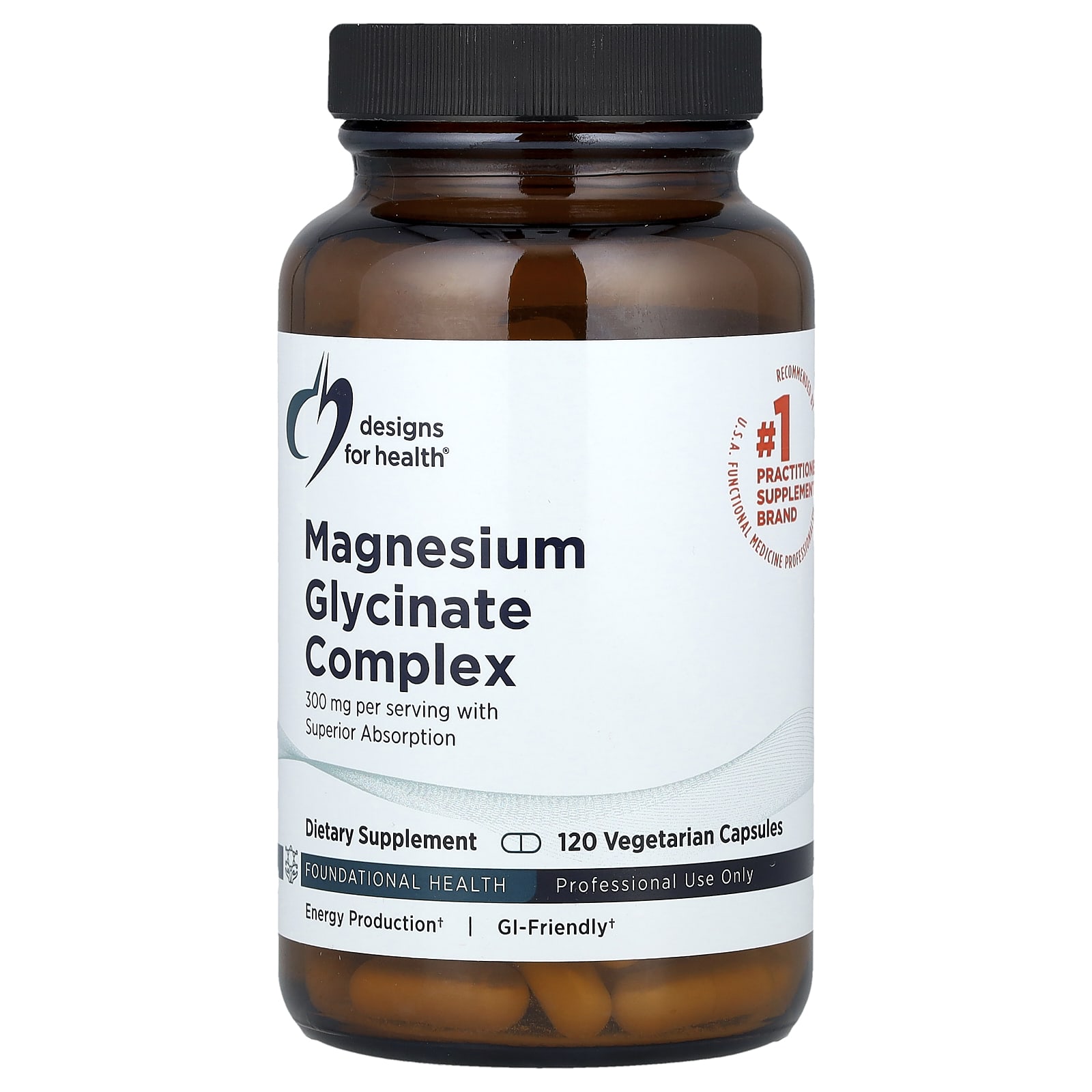 

Magnesium Glycinate Complex, 300Mg, 120 Veggie Caps (150Mg per Capsule)