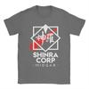 Fun Final Fantasy FF Video Game TShirt Unisex Crewneck Pure Cotton T Shirts Shinra Corp Midgar Short Sleeve Tees Summer Tops