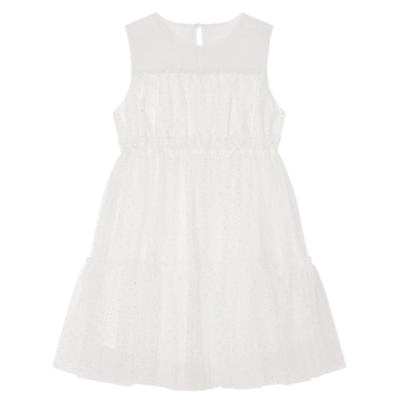 Little MO&Co. Girls' Summer Sleeveless Mesh Princess Dress