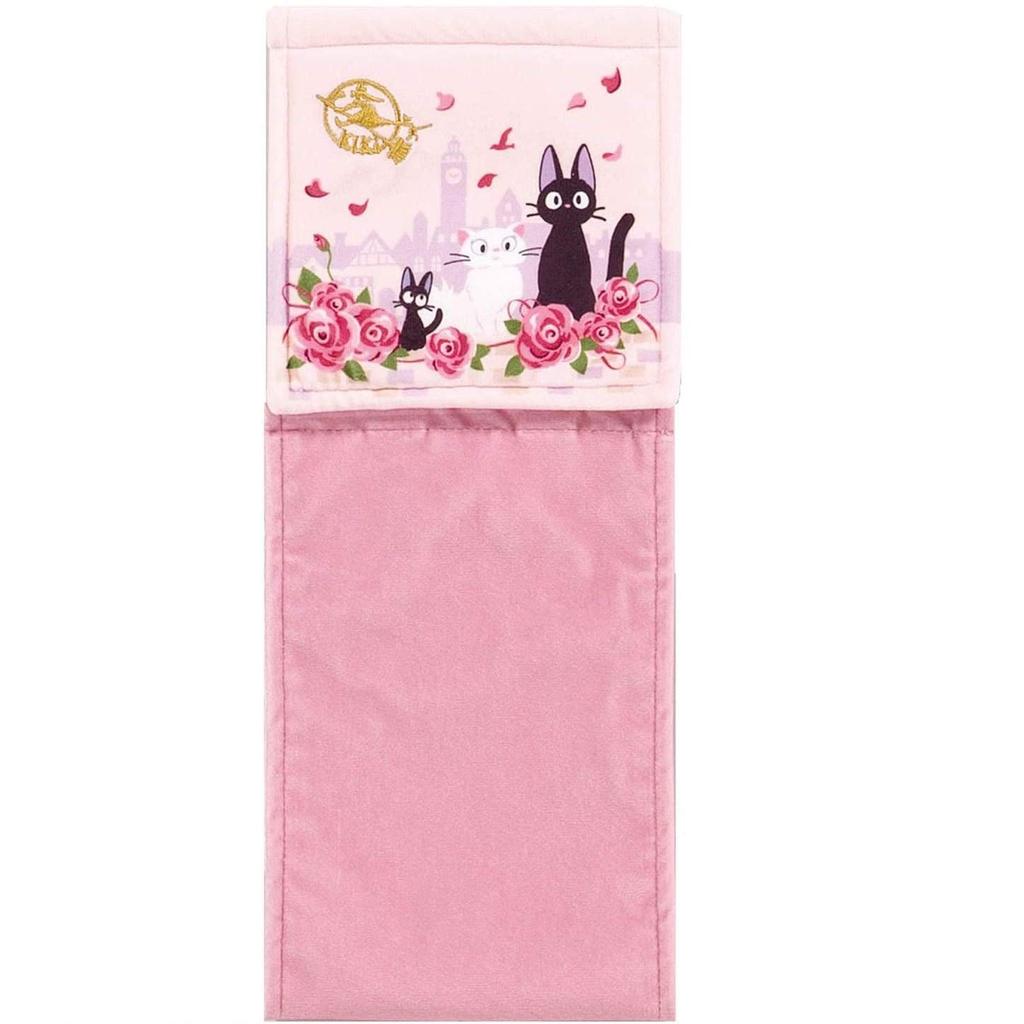 Delivery Service Toilet Mat Set with Washlet and Heated Toilet Seat Ghibli Jiji Date Set Senko Made In Japan Black Cat Jiji Pink Kiki's (4 Pieces) -