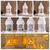 Candlestick Christmas Wind  Lamp Santa Santa Hanging Lamp Classical Christmas Castle Lantern  Xmas