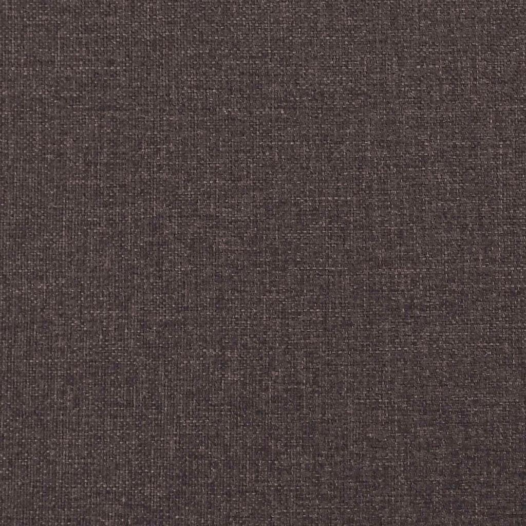 Storage Ottoman with Dark Brown Fabric