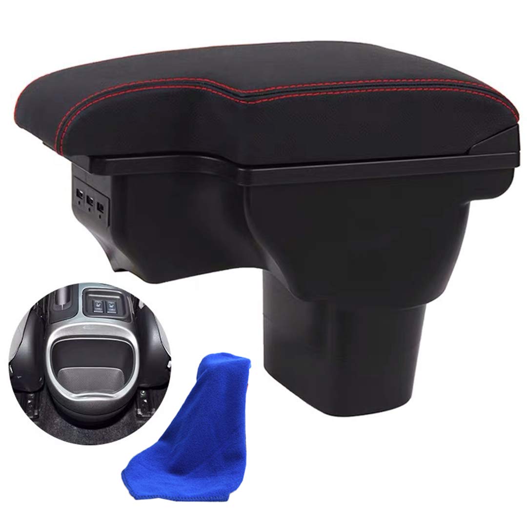 

Стартовый боковой консольный ящик подлокотник для серии Nissan Juke YF15 с USB-портом чёрный