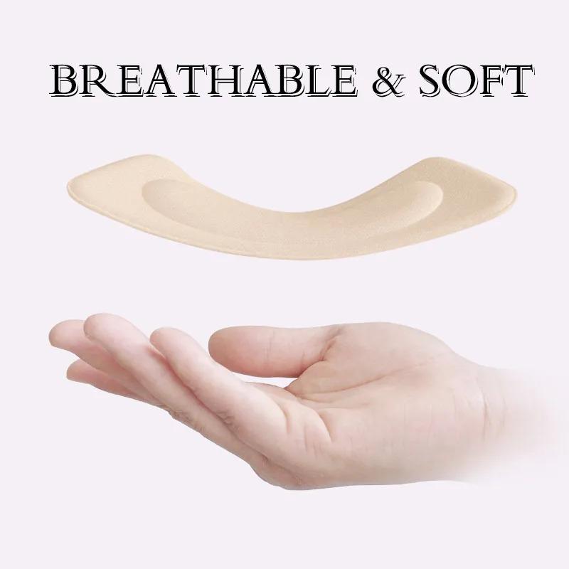 2/5/10pairs Women's Shoes Insoles High Heels Adjust Size Adhesive Heel Pads Protectors Patches Pain Relief Foot Care Pads