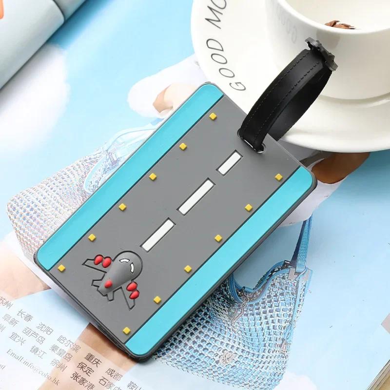 Pvc Cute Luggage Tags Travel Creative Suitcase Tags Women Fashion Style Silicone Portable Travel Label Id Address Holder