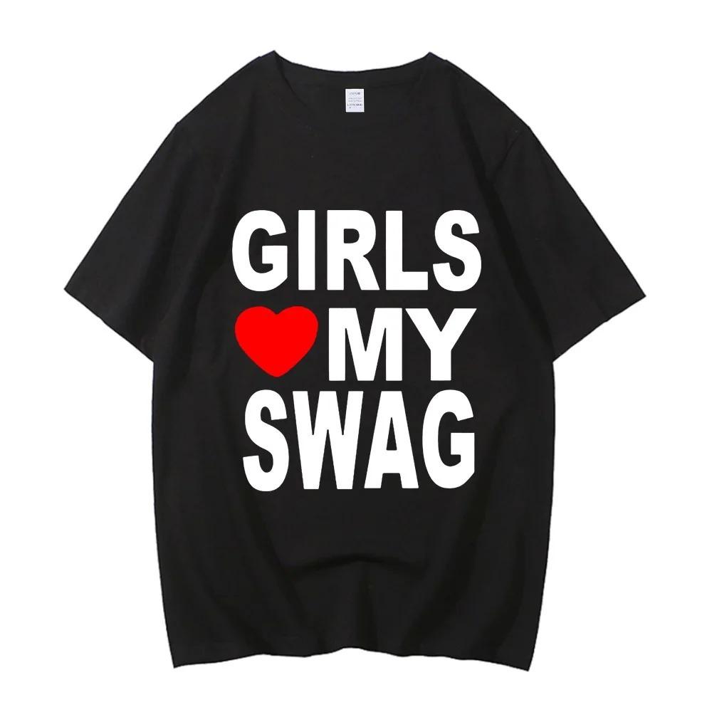 I Love My Girlfriend Print T-Shirt Women Casual Crew Neck Short Sleeve Summer Women's Clothing I Love My Boyfriend