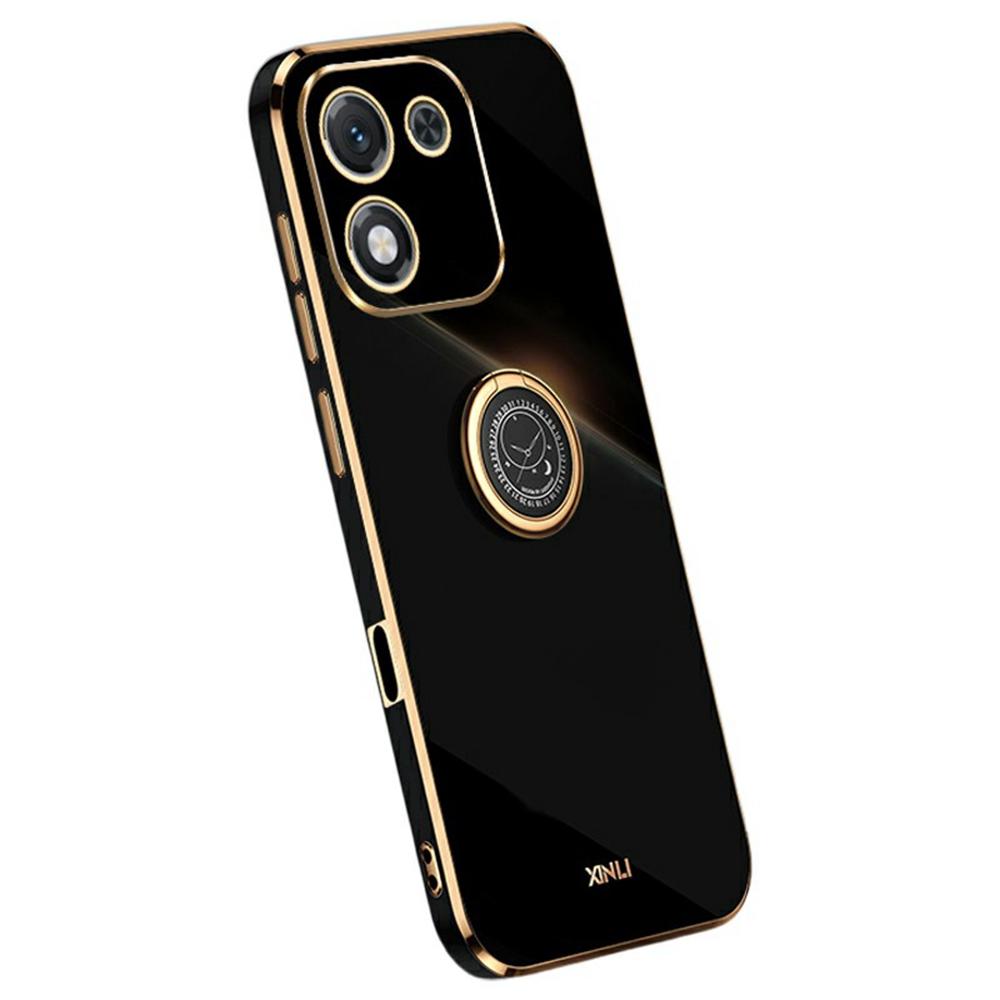 

XINLI For Honor X70i Case Ring Kickstand Electroplating TPU Phone Cover F