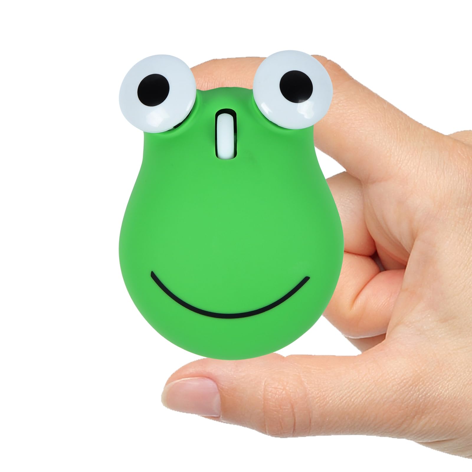 

Wireless Bluetooth Cute Frog 1200 For Women and Compatible with and Green 2.4G & Dual-Mode Mouse, Small, Shape, Battery-Operated, Lightweight, DPI, зелений