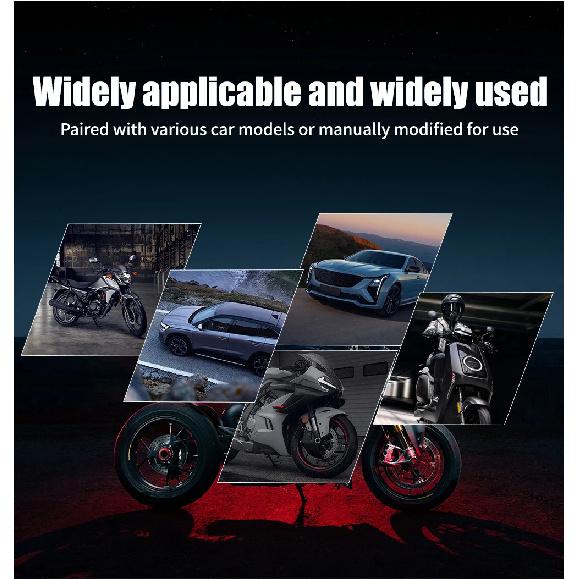 1 pair Motorcycle Front Side Wing LED Light Kit Aerodynamic Wing Lights Universal Spoiler Lamp Motorcycle Decorative Accessories