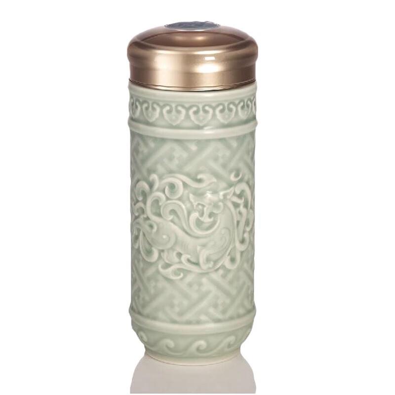 Qiántángxuān Auspicious Dragon Living Ceramic Travel Mug 330ml
