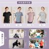 Rovidorx Yoga Short Sleeve Plus Loose Pilates Gym Training Running UV Quick Women's Top, T-Shirt, Sizes, Fit, Wear, Wear, Wear, Wear, Protection,