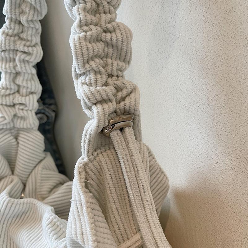 Damen Kord Umhängetasche mit Kordelzug