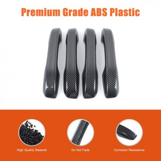 Carbon Fiber ABS Exterior Outer Smart Door Handle Trim For Acura Integra -24