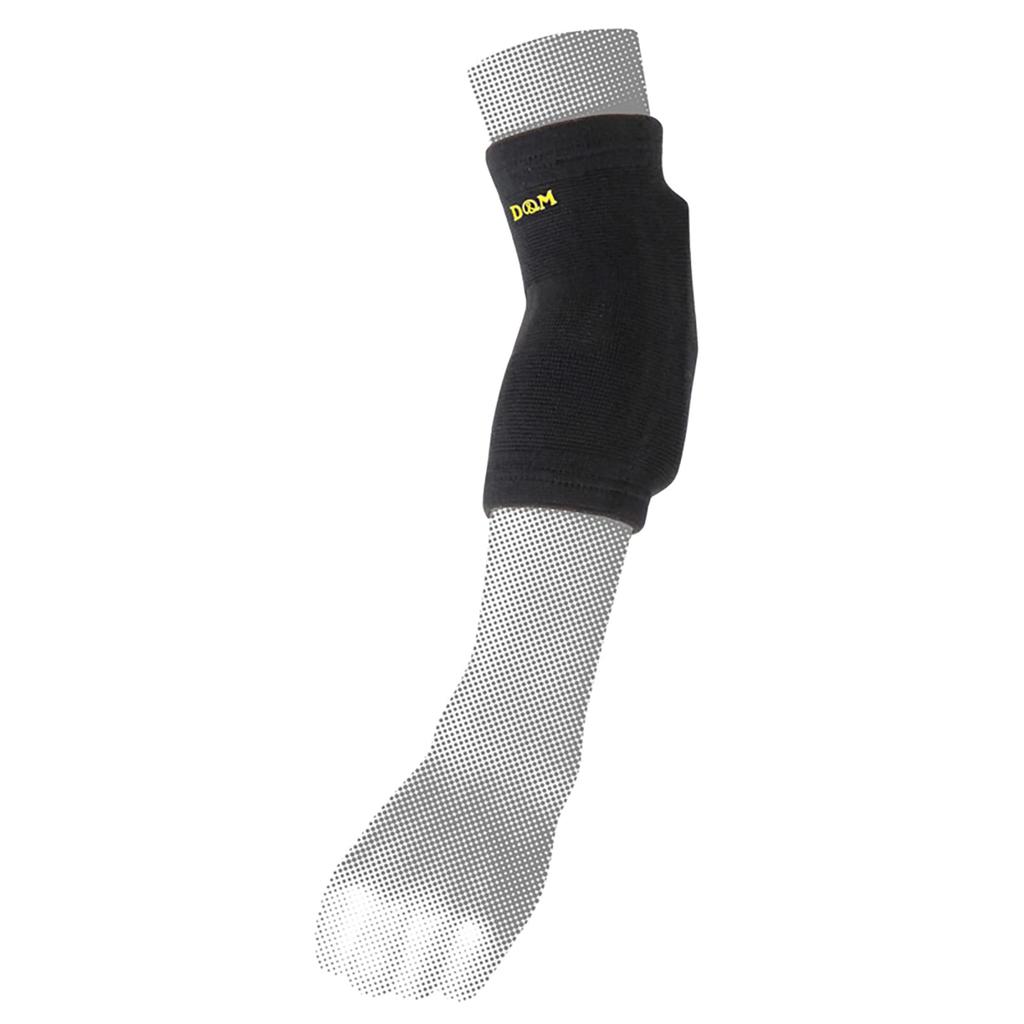 Elbow Support Pad for 12mm Thin Long 1 Made In Shock JVA Sports D&M Volleyball, Pad, Black, Large, Piece, Ambidextrous, Japan, 737, Support,