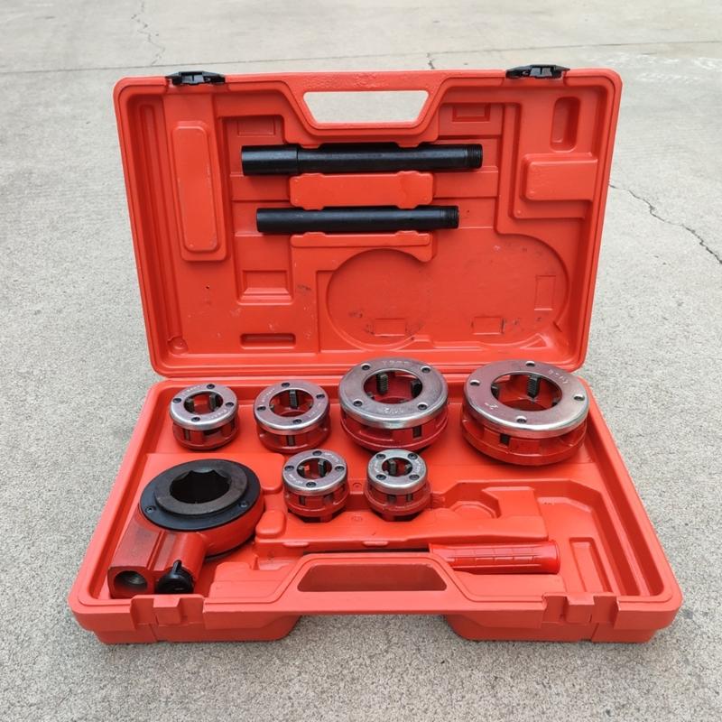Professional Hand Operated Pipe Threading Set Galvanized Plumbing Manual Tapping Tool Accessories for Diversing Projects