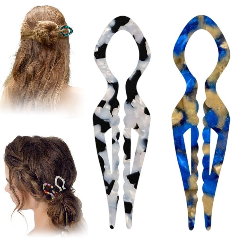 Headbands French Hair Pins V-Shaped Hair Sticks Hairstyle Tool Hair Fork