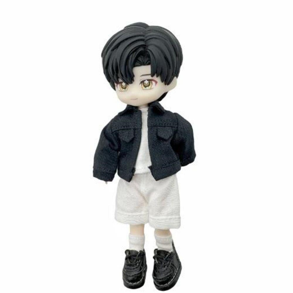 6 Colors Doll Clothes Jeans Coat Cute Mini Dolls Denim Jacket Doll Accessories Doll Tops for Obitsu11 Dolls 1/12 Bjd Dolls
