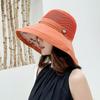 Women's Packable Mesh Sun Hat Summer Beach UV Protection UPF Wide Brim with Chin Strap