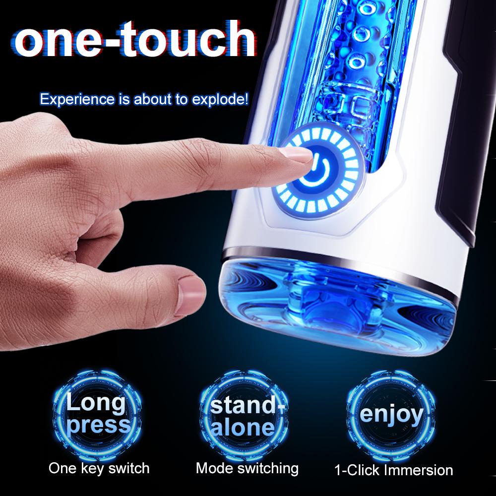 Male Masturbation Cup App Control Penis Machine Soft Pussy Vagina Silicone Real Vaginal Glans Trainner Toys For Men Adult